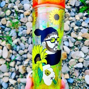 Bad Bunny Sunflower Snowglobe Tumbler